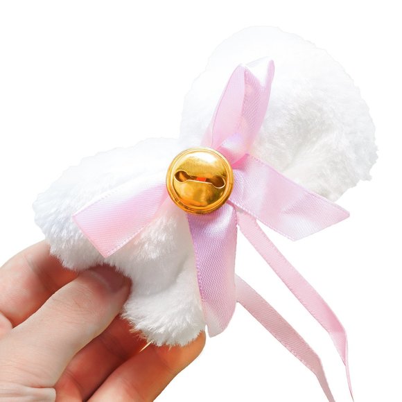 Cat Cosplay Costume Kitten Ears Tail Collar Paws 5 Pack (white1)🐳 - Picture 4 of 5